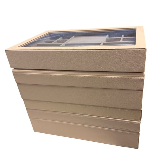 Stackers Jewelry Storage Box With Glass Lid & 6 Stackable Layers - Picture 7 of 13